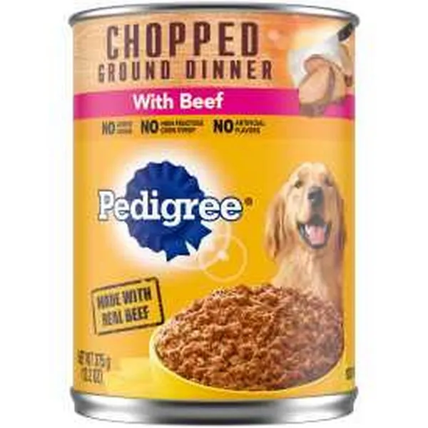 12/13.2 oz. Pedigree Traditional Ground Dinner With Chopped Beef - Health/First Aid